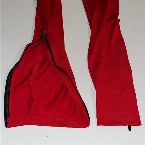 Nike Team Stock Tights Mens S Red zip ankle cuffs Dri-fit CV2705-657 NWT $62 - Picture 7 of 9